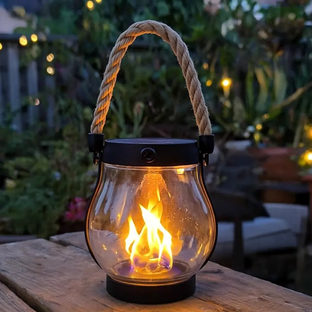 2-Pack Solar Lantern Outdoor Lights