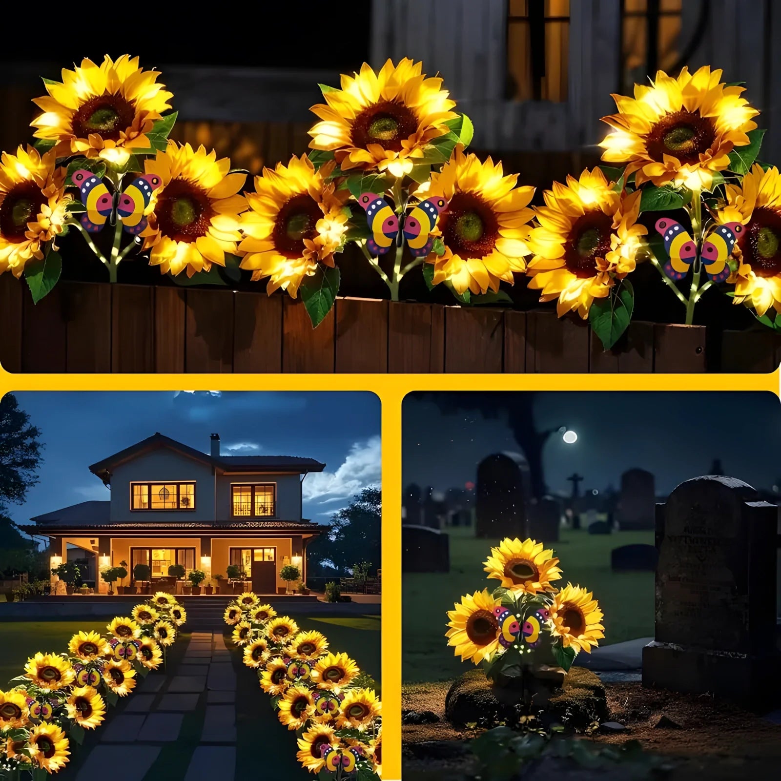Geotict™ – Solar Sunflower LED Lights